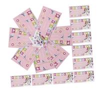 VINTORKY 100Pcs Cartoon Punch Cards Incentive Reward Cards for Classroom Teaching Prop Business Student Motivation