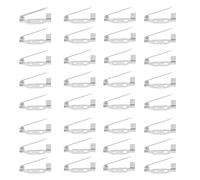 VINTORKY 100pcs Iron Three-holes Brooch Pins with Smooth Surface and Lightweight Design, Safe DIY Pin for Casual Occasions and Clothes Sewing, Will Not Hurt or Scratch Hands