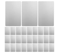 VINTORKY 100pcs Metal Engraving Blanks: Unfinished Aluminum Alloy Laser Engraving Cards for Etching Business Card Making Nameplate Tags 86x54mm/3.39x2.13 in