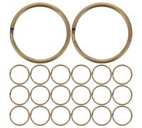 VINTORKY 100pcs Metal Keyring Split Rings 2.5cm Circle Key Rings Classic Retro Design DIY Friendly Easy to Use for Office and Craft Making