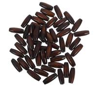 VINTORKY 100Pcs Oval Wooden Beads Large Hole Natural Wood Spacer Beads Rustic Farmhouse Style for DIY Craft Jewelry Making Macrame and Handmade Decorations