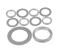 VINTORKY 10pcs 12mm Toggle Switch Nut and Mounting Washer Set for Electric Guitar and Bass, Iron Material for Compatibility and Versatility, for Recordings and Practice