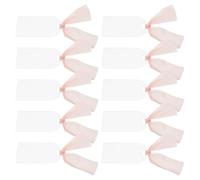 VINTORKY 10pcs Acrylic Reserved Signs for Wedding Chairs with Hanging Ribbon Design Simple Elegant Wedding Chair Tags for Decorative Effect