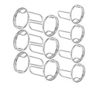 VINTORKY 10pcs Adjustable Fingernail Rings Set for Women Reusable Detachable Acrylic Nail Decor Hollow Design for All Finger Durable Metal Rings with Smooth Finish