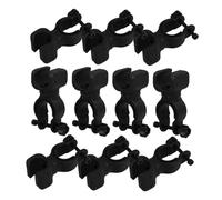VINTORKY 10pcs Cane Holder Accessories for Seniors Elastic Plastic Walking Stick Crutch Holders Compatible with Drive Walkers Wheelchairs Electric Scooters Secure and Stable Grip
