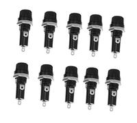 VINTORKY 10pcs Car Fuse Holder Screw Mount Electrical Panel Black Finish for Car Audio and Auto Applications