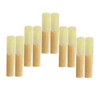 VINTORKY 10pcs Clarinet Reeds Strength Replacement Reeds for Beginners and Professionals Woodwind Instrument Accessories Craftsmanship Lightweight and Portable