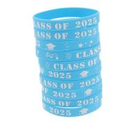 VINTORKY 10pcs Class of Silicone Wristbands Graduation Party Bracelets Durable Decorative Bands for Celebrating Students for Events and School Supplies