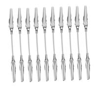 VINTORKY 10pcs Crocodile Mouth Note Holder Scrapbooking Clips Wire Clips Alligator Wire Clamp Desktop Photo Holder Metal Silver