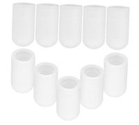 VINTORKY 10Pcs Drumstick Mute Tips Silicone Caps for Quiet Practice Lightweight Drum Dampeners for Improved Rhythm and Timing Drum Accessory for Home the Go