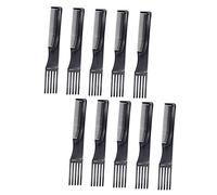 VINTORKY 10Pcs Durable Plastic Hair Styling Picks Comb for Men Women Double Sided Long Tooth Hair Comb Safe Comfortable Grip
