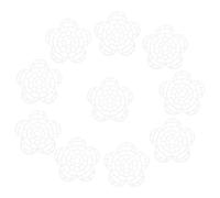 VINTORKY 10pcs Flower Plastic Canvas Sheets 3D Embroidery Accessory Weaving Flower Support Mold for DIY Enthusiasts White Deformation-Resistant Plastic Mesh Sheet Sewing Quilting Craft