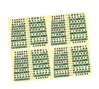 VINTORKY 10Pcs Guitar Fretboard Sticker Notes Map Labels for Acoustic and Electric Guitar Transparent Decals for Easy Learning and Mastering Chord Progressions