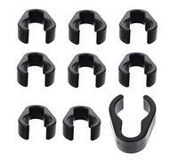 VINTORKY 10pcs Large Plastic Mic Cable Clips for Microphone Stand Cable Management Flexible Mic Clamps Organizer for Home and Ktv Accessories