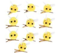 VINTORKY 10pcs Mini Bee Hair Clips for Women, Hollow out French Barrette Snap Clips, Strong Grip Side Hair Accessories for Spring Outfits Party and Daily Styling