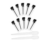 VINTORKY 10pcs Mini Glass Essential Oil Vials Leak Sample Bottles for Travel Makeup Aromatherapy Refillable Dropper Containers for Fragrance The Go