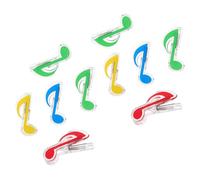 VINTORKY 10pcs Music Note Clips Creative Score Clips and Page Holders for Sheet Music Books and Organizing Reading Materials