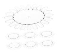 VINTORKY 10pcs Nail Art Practice Card Acrylic Wheel Polish Display Chart for False Nail Tips for Art Tools and Accessories Use As Polish Chart in Salon Home