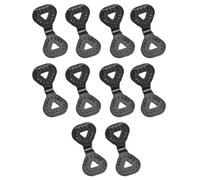 VINTORKY 10pcs Plastic Awning Trap Clips for Greenhouse and Outdoor Use, Easy to Use and Reliable Black Canopy and Tarpaulin Clamps for Sun Shade Net and Tent Fixing