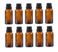 VINTORKY 10pcs Portable Essential Oil Vials with Orifice Reducer Refillable Aroma Bottles for Perfume Massage Oils and Cosmetic Liquids Travel-friendly Design
