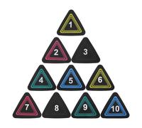 VINTORKY 10pcs Spot Dot Markers: Non Slip Agility Spots Marker, 1-10 Number Football Triangle Field Court Dots for Fitness Training Classroom Activity
