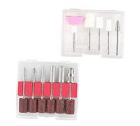 VINTORKY 11pcs Nail Grinding Head Metal Nail Art Drill Bits Home Files Sanding Heads File and Buffer Grit Polishing Tool