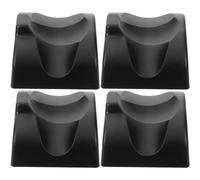VINTORKY 12-hole Ocarina Stand 4pcs Resin Base Holder for Ocarina Instruments Portable Plastic Bracket Black Color Desktop Musical Instrument Accessory