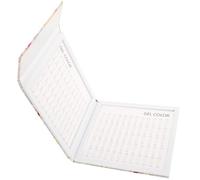VINTORKY 120-Color Nail Polish Sample Book Nail Gel Display Plate White Professional Use Organizer