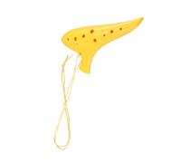 VINTORKY 12holes Ocarina Unbreakable Musical Instrument for Boy Girl and Beginners Vibrant Yellow Design Easy to Clean Student-friendly Alto Ocarina for Learning and Fun