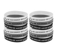 VINTORKY 12pcs Bible Wrist Silicone Bands for Adults, Stress and Spiritual Support, Suitable for Study and Daily Wear, Motivational Scripture Wristbands