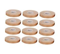 VINTORKY 12Pcs Breathable Adhesive Tapes for Guzheng Pipa Light Brown Finger Tapes Durable Elastic Cloth Essential Accessory for Musicians Safe Easy to Remove for Instrument