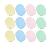 VINTORKY 12pcs Breathable Sponge Makeup Removal Sponges with Simple and Compact Design Portable Face Puff Pads for Facial Cleansing and Exfoliating Style