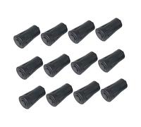 VINTORKY 12Pcs Non Slip Trekking Protectors Lightweight Foot Covers for Hiking Climbing and Snowshoeing Fit for Trekking Poles and Crutches Black