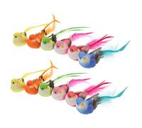 VINTORKY 12Pcs Realistic Foam Birds Ornaments Cute Artificial Bird Decorations for Garden Home and Seasonal Displays for Potted Plants and Craft Projects