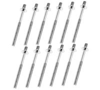 VINTORKY 12pcs Tension Lug Screws for Drum Kit Drum Hardware Fasteners Easy Installation Replacement Parts for Percussion Instruments Silver Finish