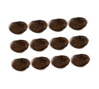 VINTORKY 12pcs Woven Bird Nest Hooks Mini Simulated Bird Nests for Easter Decor Garden Landscaping Photography Props