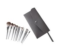 VINTORKY 14-Piece Makeup Brush Set Soft Synthetic Fiber Brushes for Powder Eyeshadow Foundation Includes Travel Envelope Bag Essential Tools for Professional Makeup Artists Random Color