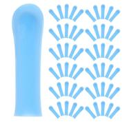 VINTORKY 150pcs Disposable Ear Cleaning Tips Silicone Soft Replacement Heads, Flexible Compatibility Earwax Removal Tool Covers for Ear Canal Cleaning at Home and Travel