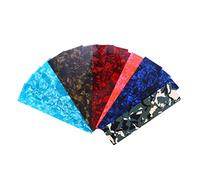 VINTORKY 15pcs Celluloid Guitar Pick Strips with Three Thickness Mixed, Assorted Colour DIY Plectrum Crafting Sheets for Making Custom Guitar Picks Color Style