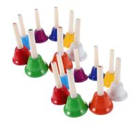 VINTORKY 16pcs Percussion Class Bell Percussion Handbells Melody Bells Childrens Handbells Colorful Handbells Hand Bells Celebration Bells Tone Recognition Bells 8 Note Bells Metal Plastic