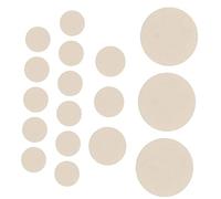 VINTORKY 17pcs Clarinet Sound Hole Pad Along with Sound Hole Cushion Clarinet Accessories Simple Pad Replacement Cushion Sheep Casings White