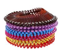VINTORKY 18pcs round Elastic Hair Comb Headbands for Women Flexible Plastic Circular Stretch Combs with Polished Appearance Lightweight Hair Accessories for Wigs on The Go Random Color