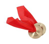 VINTORKY 1pair Finger Cymbals for Dance Small Portable Handheld Musical Instrument Zills for Parties and Your Belly Dancing