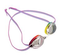 VINTORKY 1pc High Definition Fog Swim Goggles for Adults Silicone Design with UV Protection Comfortable Fit for Enhanced Visual Experience and No Leaks Rainbow Color