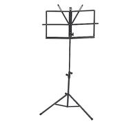 VINTORKY 1set Folding Portable Music Score Stand Height Music Holder for Guitar Piano Violin Lightweight and Versatile Black