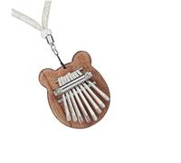 VINTORKY 1set Kalimba Finger Piano Tones Portable Music Instrument for Beginners Lightweight Design for Boys and Girls and Adults Brown for Music Practice and Enjoyment