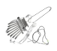 VINTORKY 1set Key Transparent Kalimba Piano Compact Thumb Instrument for Beginners Portable and Easy to Play Finger Piano Design for Melodic Clarity and Comfortable Grip
