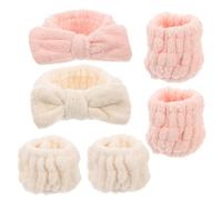 VINTORKY 1set Makeup Headbands Elastic Wrist Bands Soft Washable Spa Headbands for Face Washing Yoga Comfortable and Stretchy Hair Accessories for Women Powder