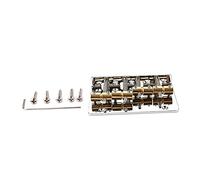 VINTORKY 1set Metal Guitar Bridge Saddle for Bass Ukulele Professional Replacement Accessories Polished Design Fits Electric Guitars