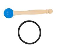 VINTORKY 1set Singing Bowl Mallet Rubber Lightweight Wooden Handle for Meditation and Music Performance and Comfortable Grip for All Ages